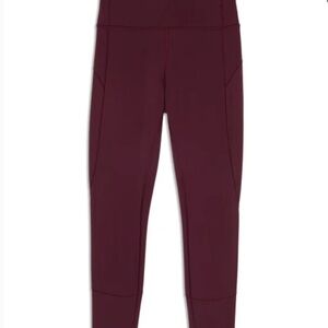 lululemon athletica Burgundy Leggings